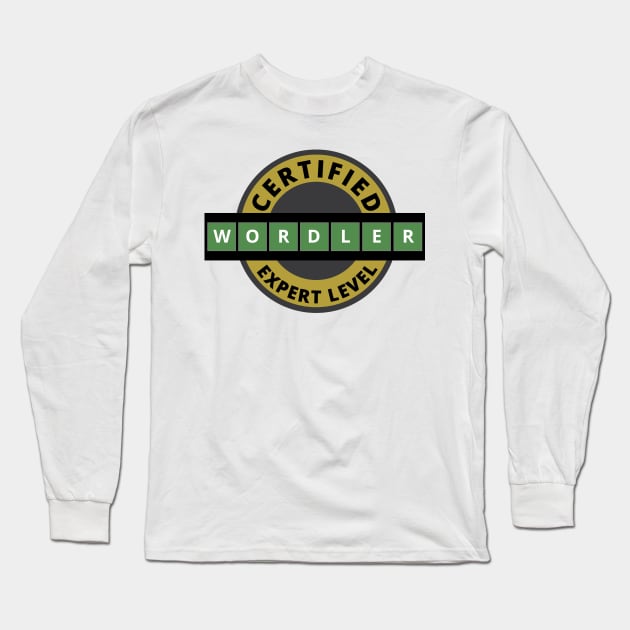 Certified Wordler - Wordle Long Sleeve T-Shirt by tatzkirosales-shirt-store